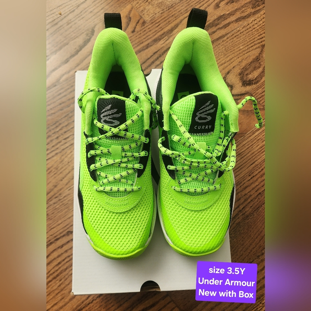 Kids Neon Green Athletic Shoes